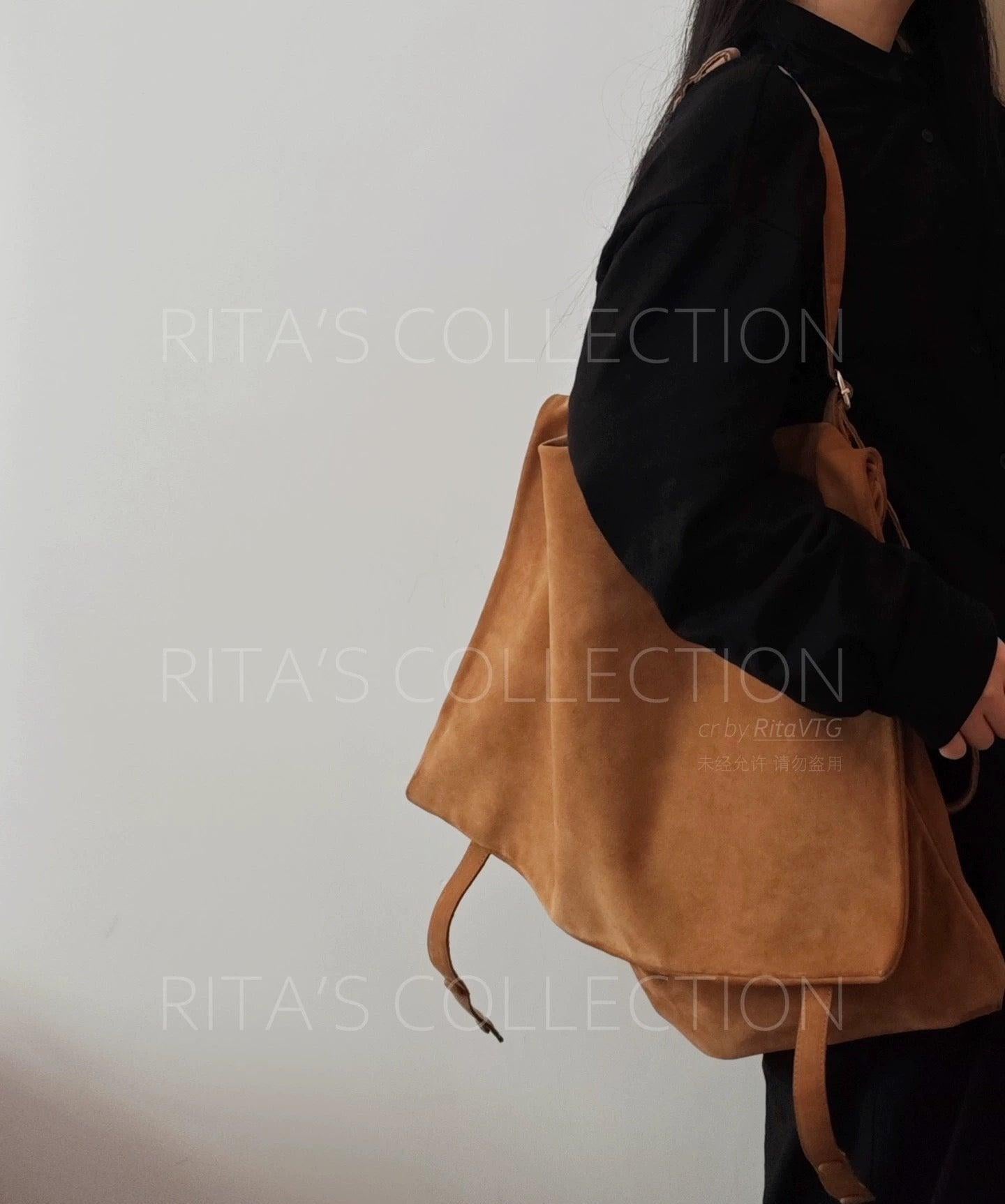 Bottega Veneta Maxi Messenger Bag Suede Leather Tan For Sale 13