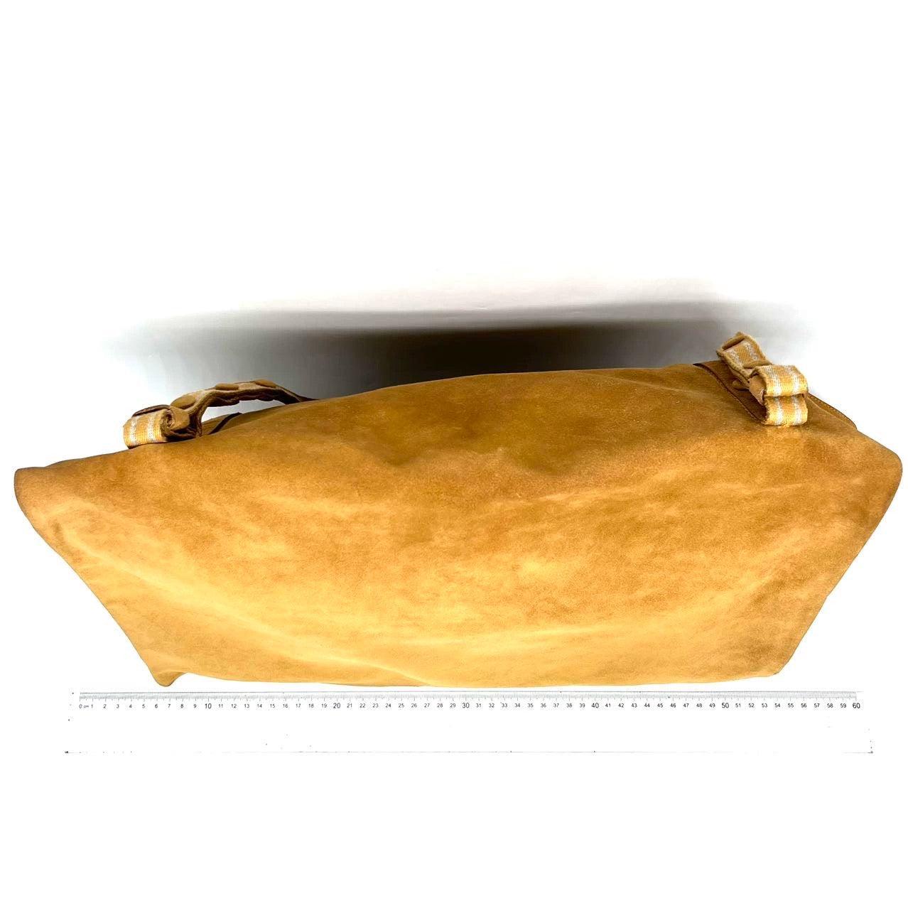 Women's Bottega Veneta Maxi Messenger Bag Suede Leather Tan For Sale