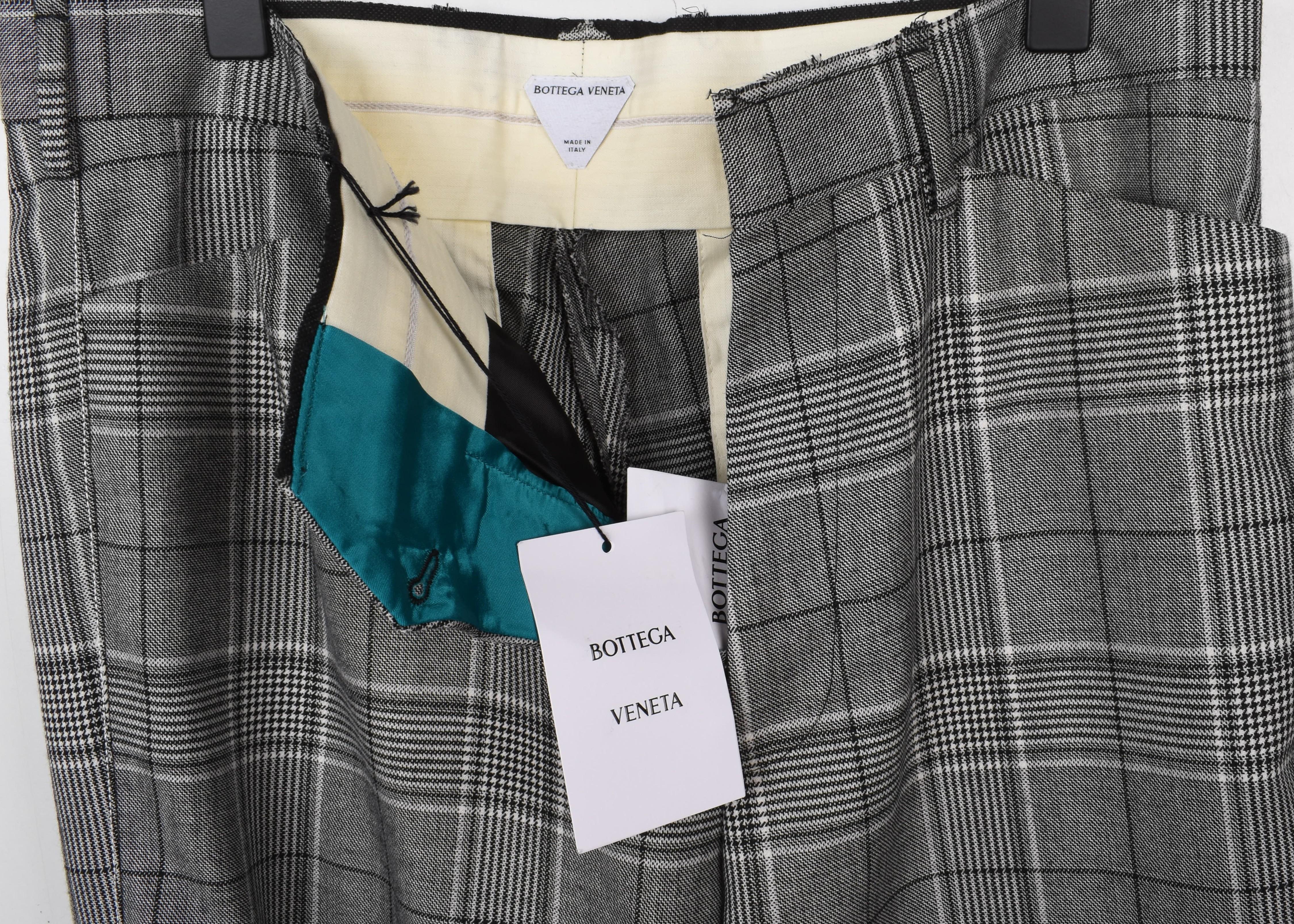 Bottega Veneta Herren Hose Karo Casual Business Größe IT50 im Angebot 1