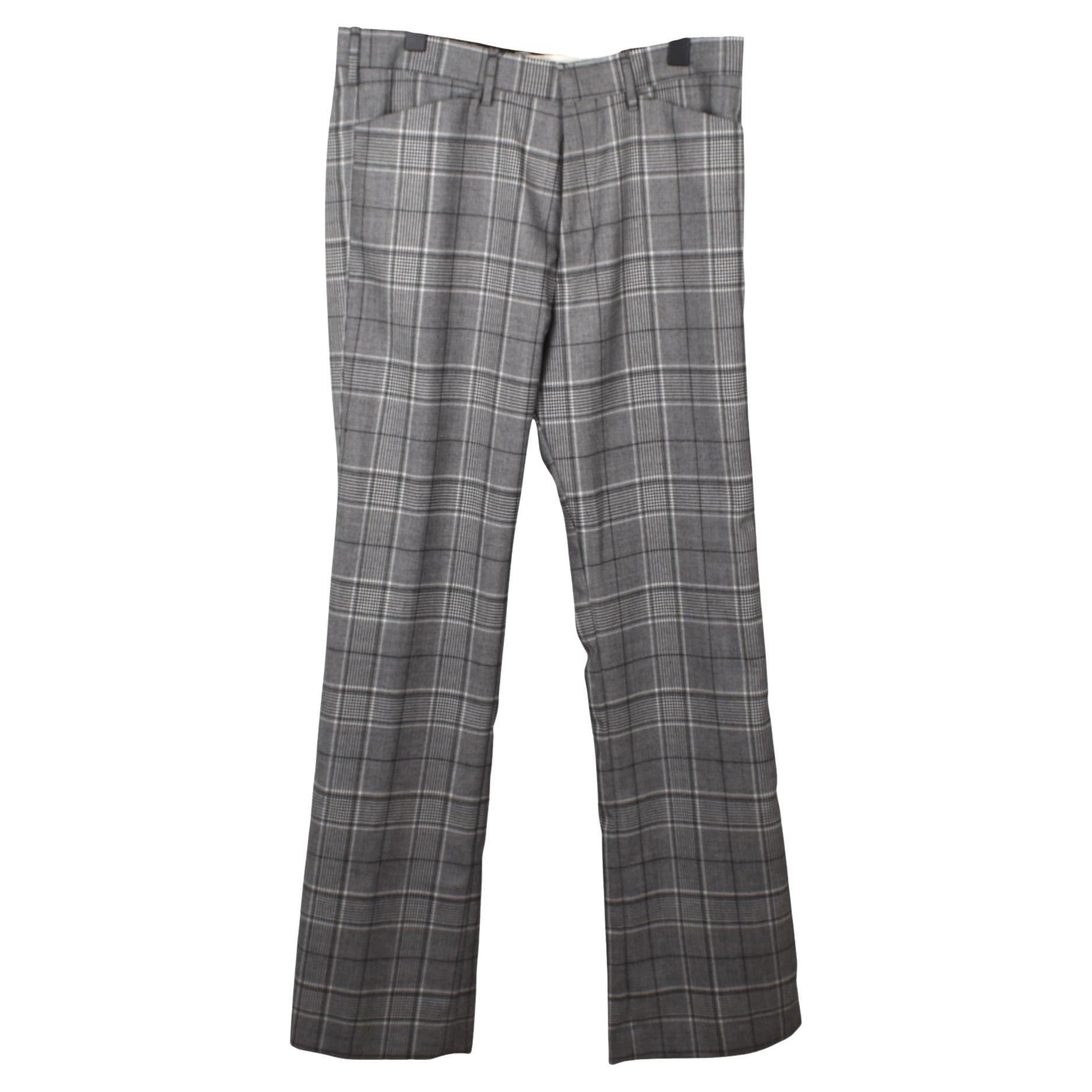 Bottega Veneta Hommes Pantalon à carreaux Casual Business Taille IT50