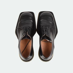 Bottega Veneta Men's Black Leather Shoes Size 41, Excellent Condition