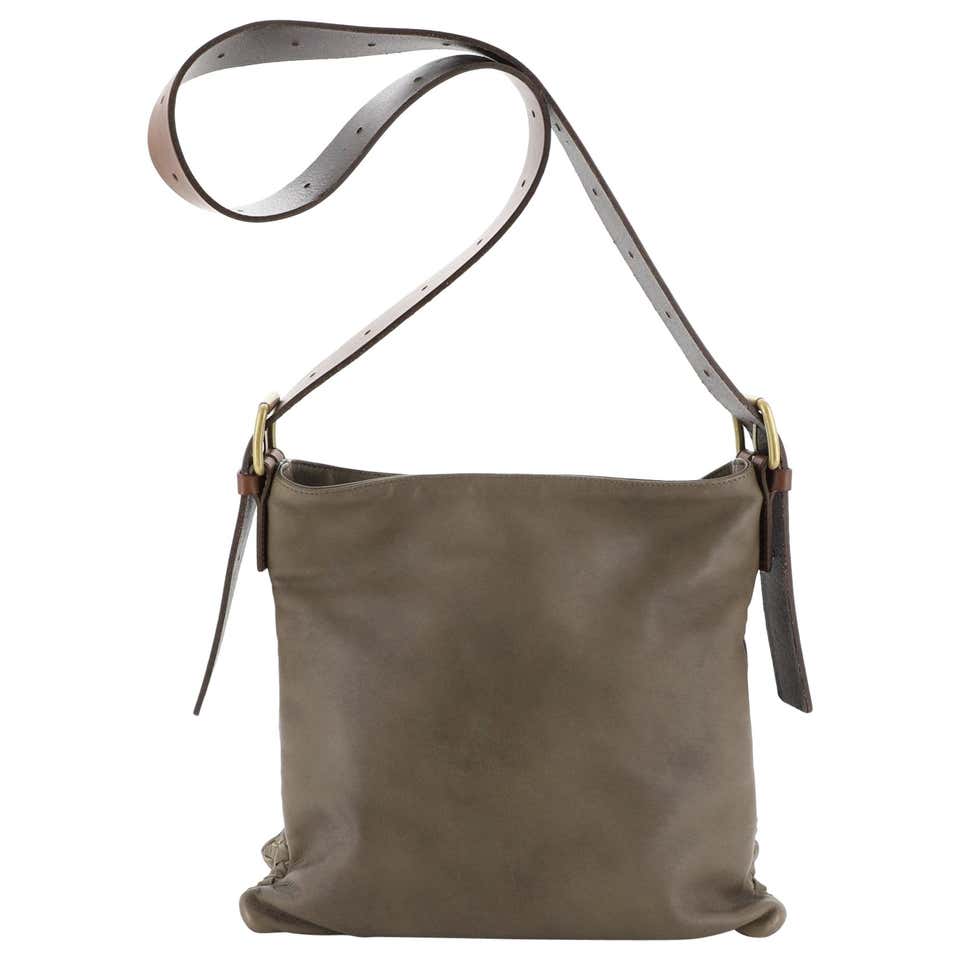 Bottega Veneta Messenger Bag Leather with Intrecciato Medium at 1stDibs