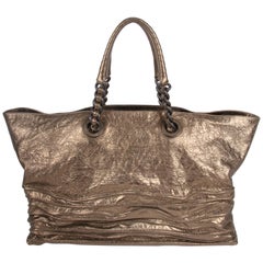 Bottega Veneta metallic bronze Corded Wave Shopping Tote