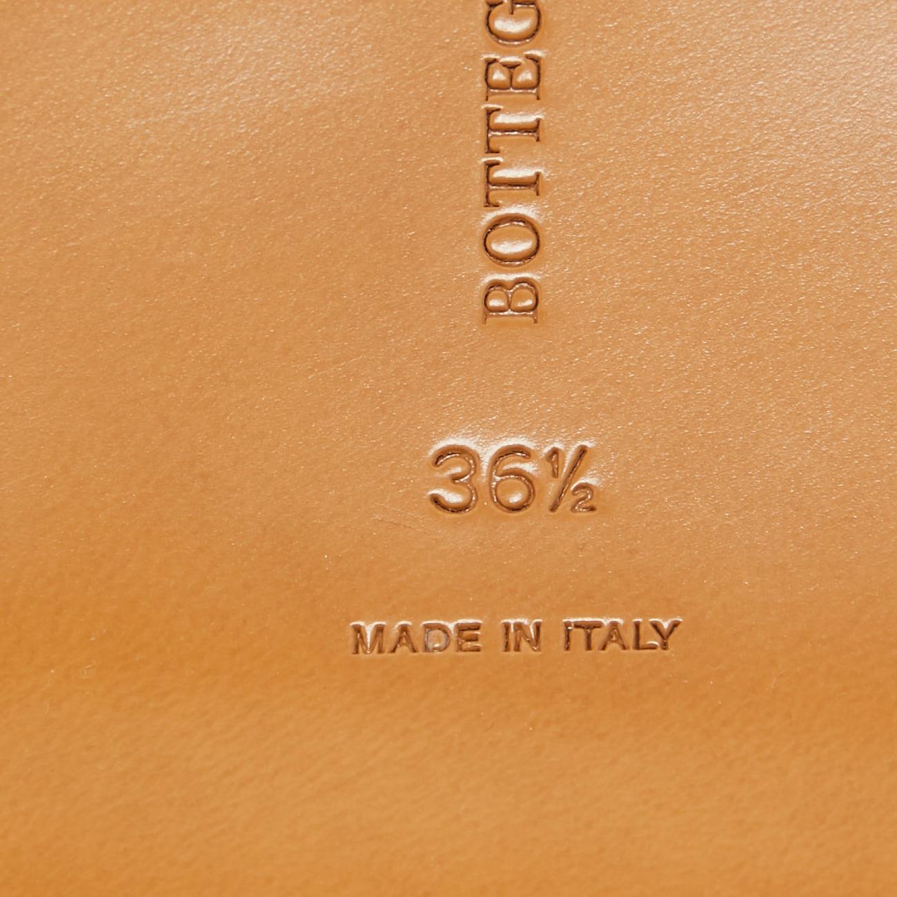 Bottega Veneta Metallic Bronze Leather Intrecciato Slide Flats Size 36.5 5