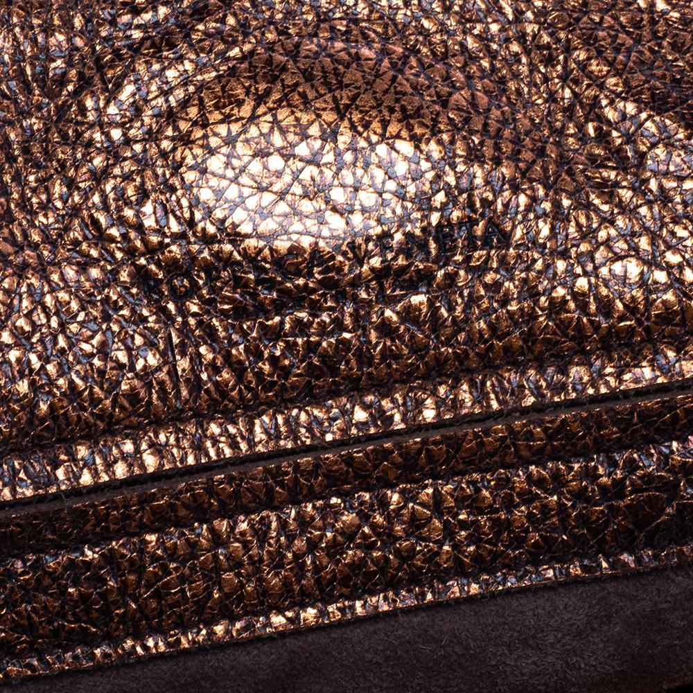 Bottega Veneta Metallic Kupfer Gold Leder Cervo Hobo 5