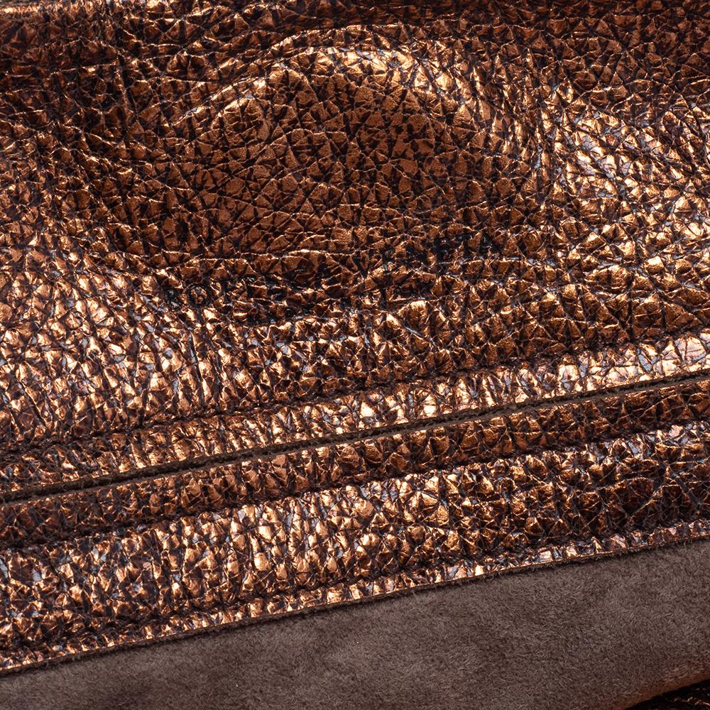 Bottega Veneta Metallic Kupfer Gold Leder Cervo Hobo 6