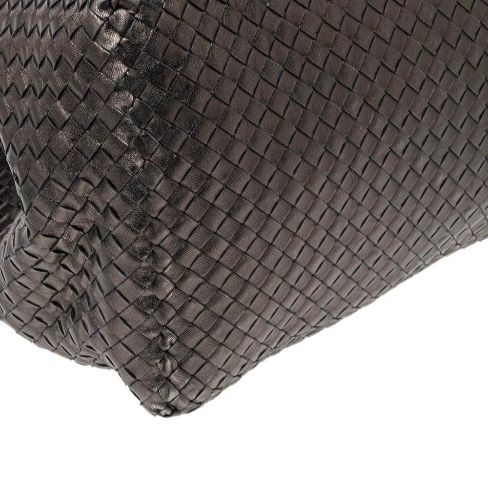Bottega Veneta Metallic Intrecciato Leather Large Cesta Tote 5