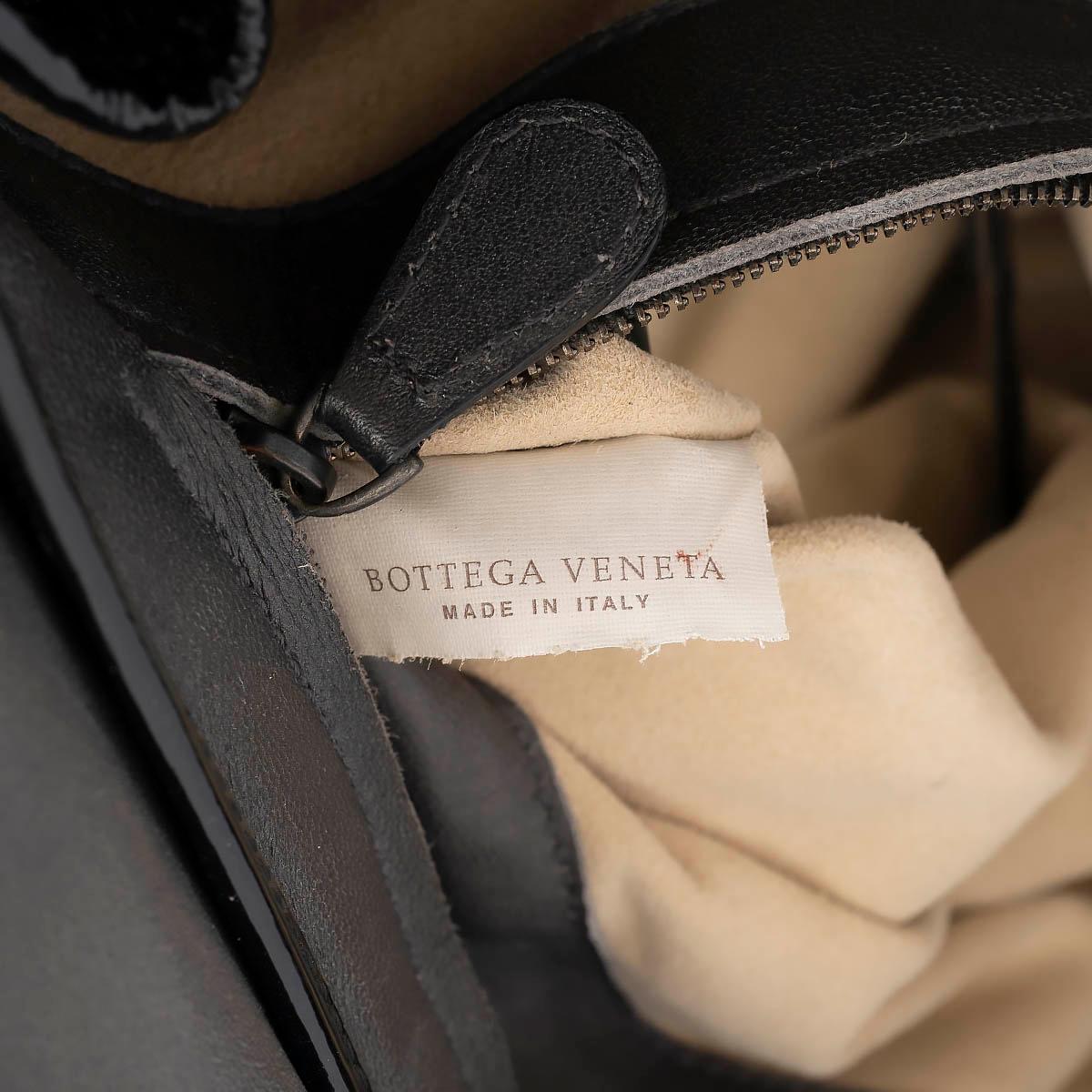 BOTTEGA VENETA metallic iron silver PYTHON FLAP Shoulder Bag For Sale 4