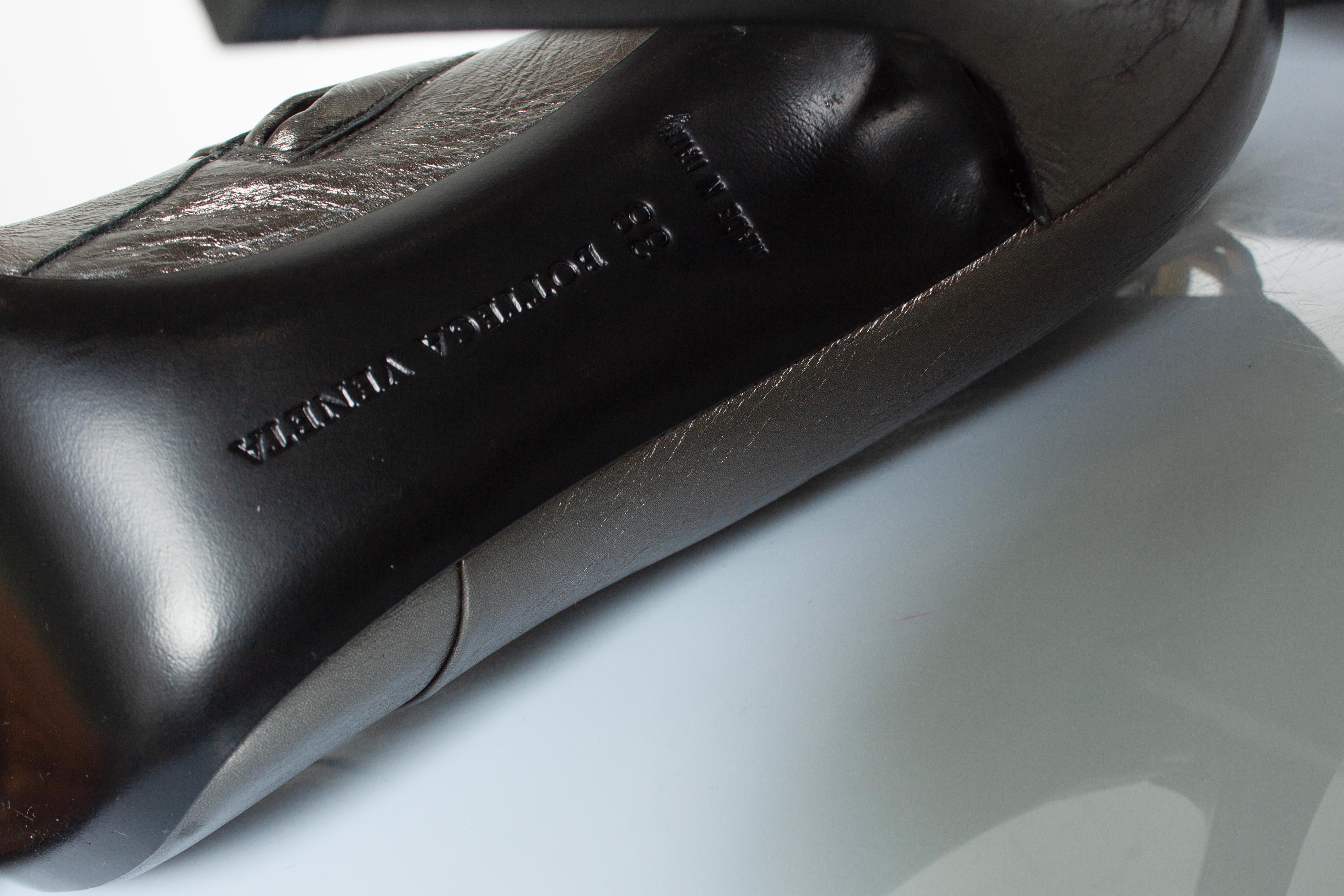 Bottega Veneta, metallic leather ankle boots For Sale 4
