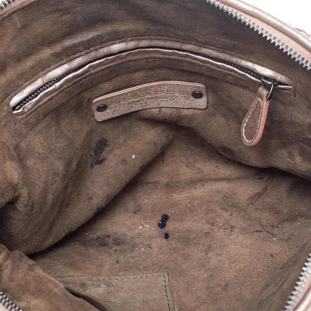 Bottega Veneta Metallic Leather Nodini Crossbody Bag 1