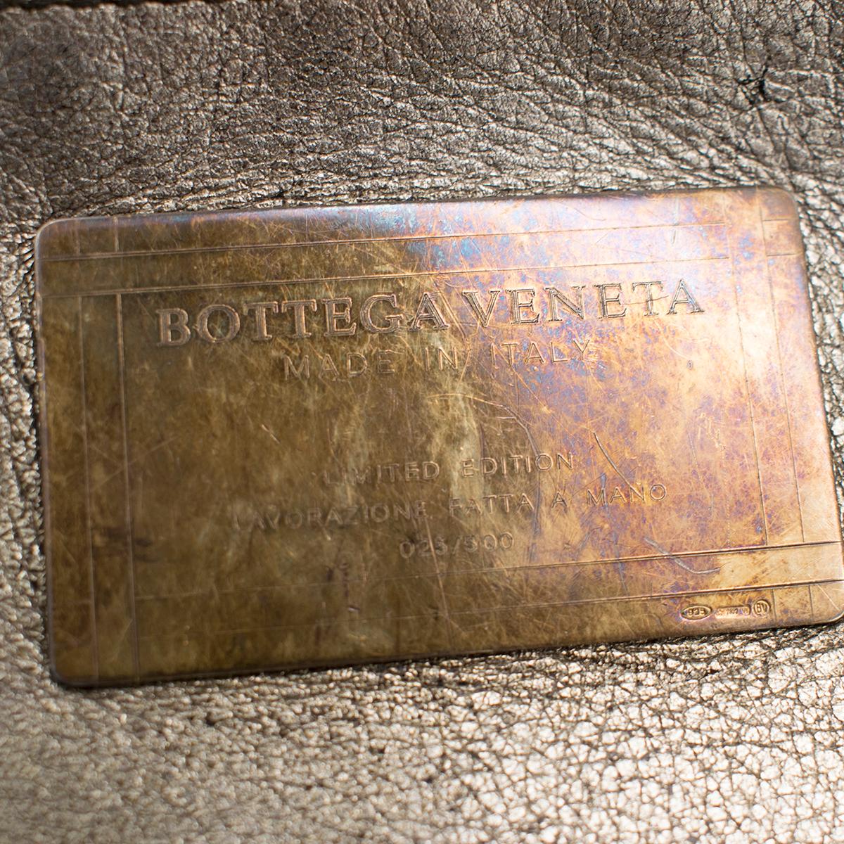 Bottega Veneta Metallic Limited Edition Cabat Pewter Calf Tote 1