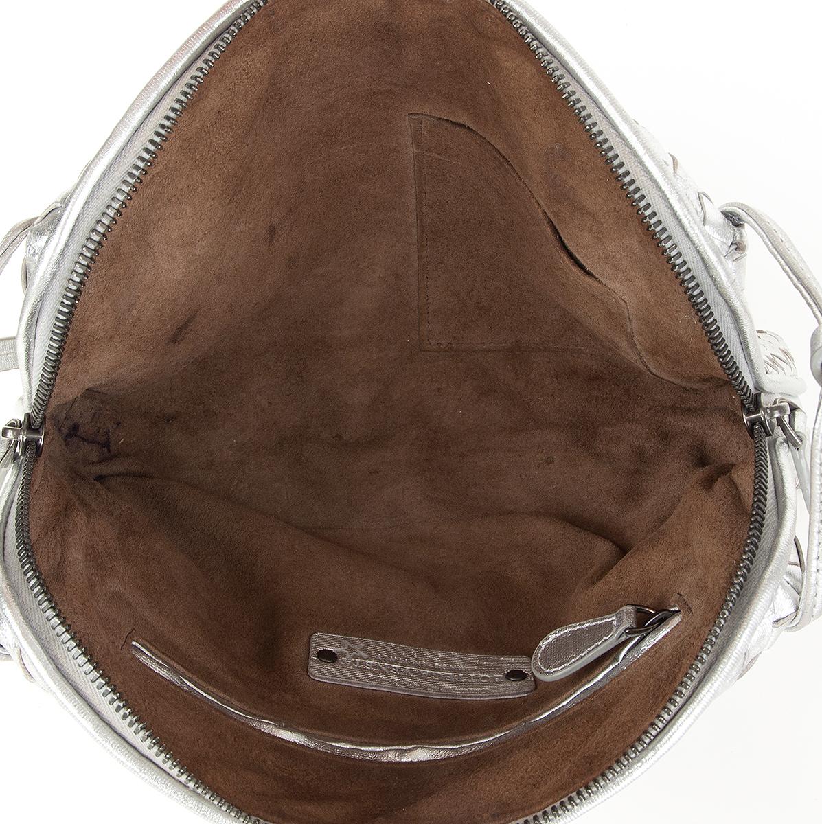 silver bottega bag