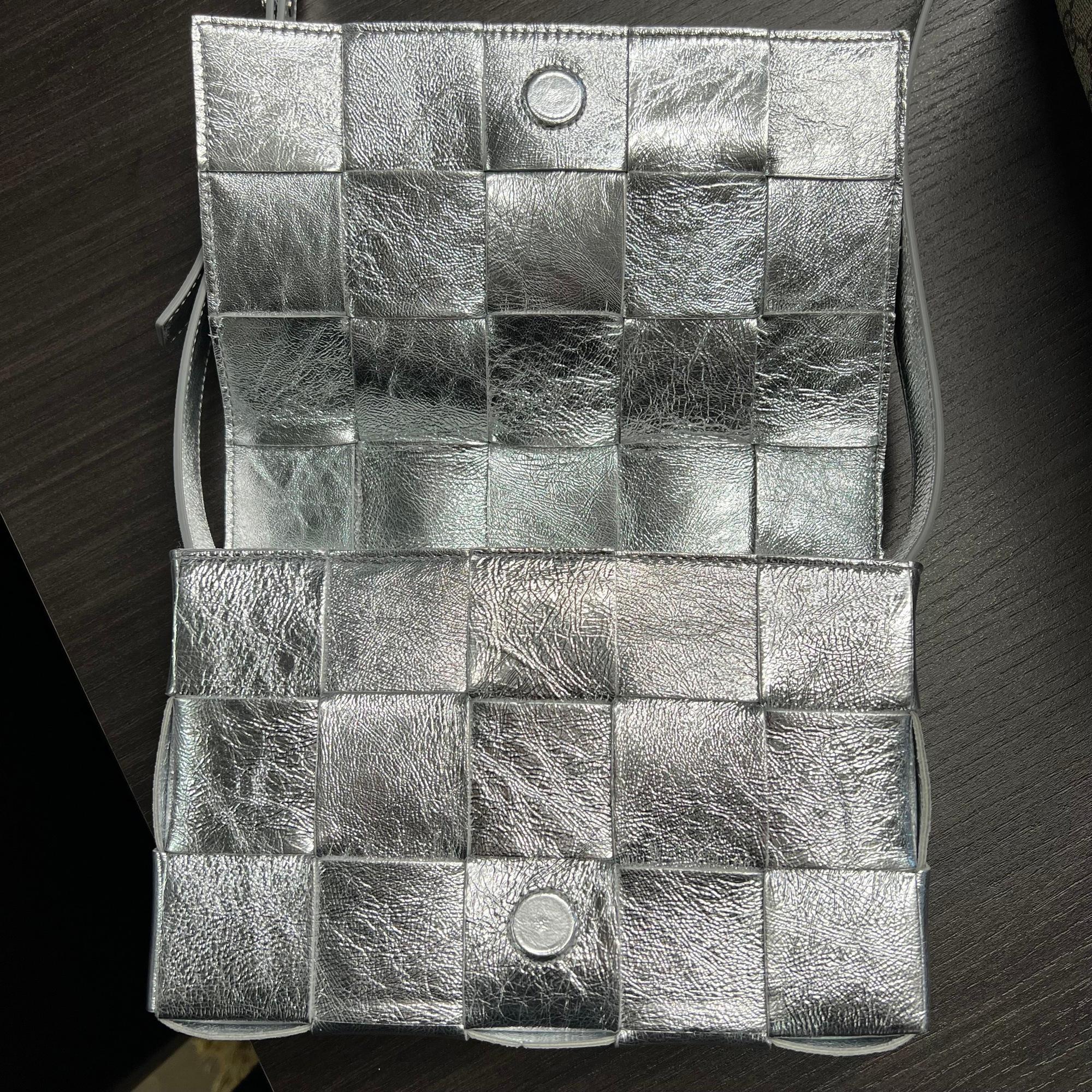 bottega silver crossbody