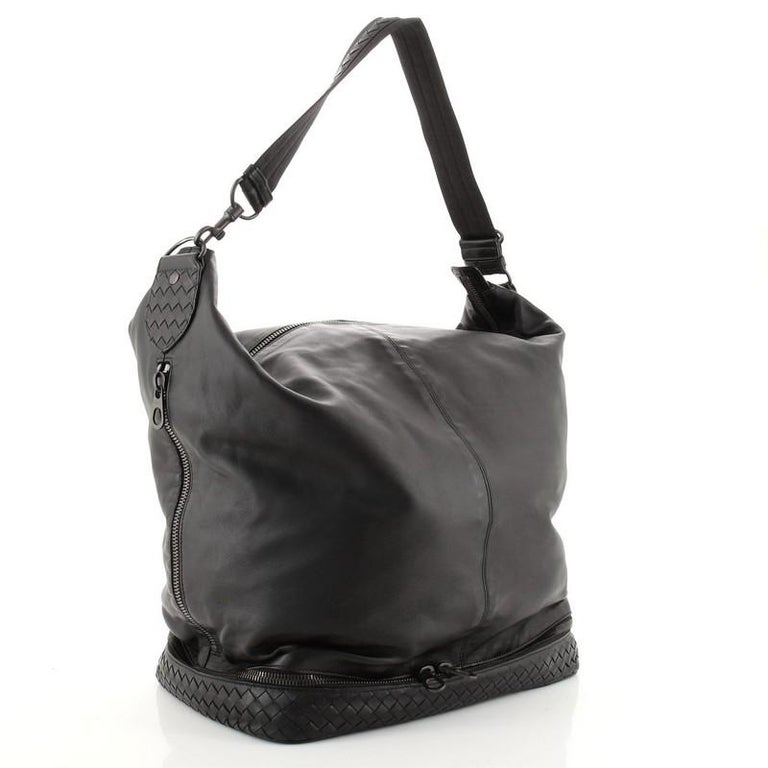 Bottega MINY Bag Leather with Intrecciato Detail at 1stDibs