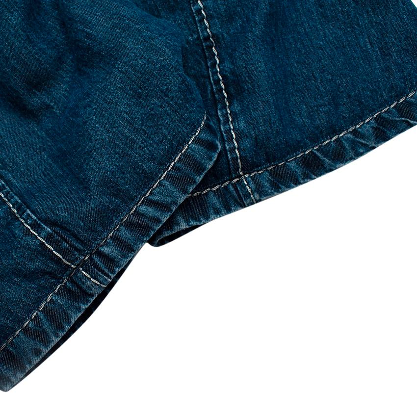 Women's Bottega Veneta Mid-Wash Denim Quilted Flared Jeans - US 0-2 For Sale