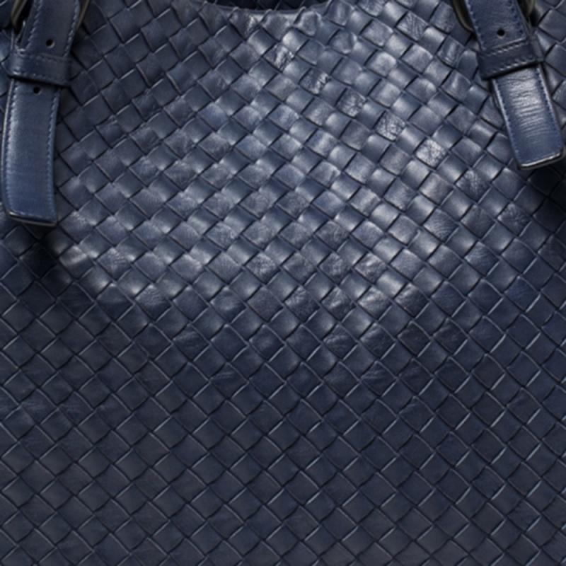 Bottega Veneta Midnight Blue Intrecciato Leather Large Cesta Tote 7