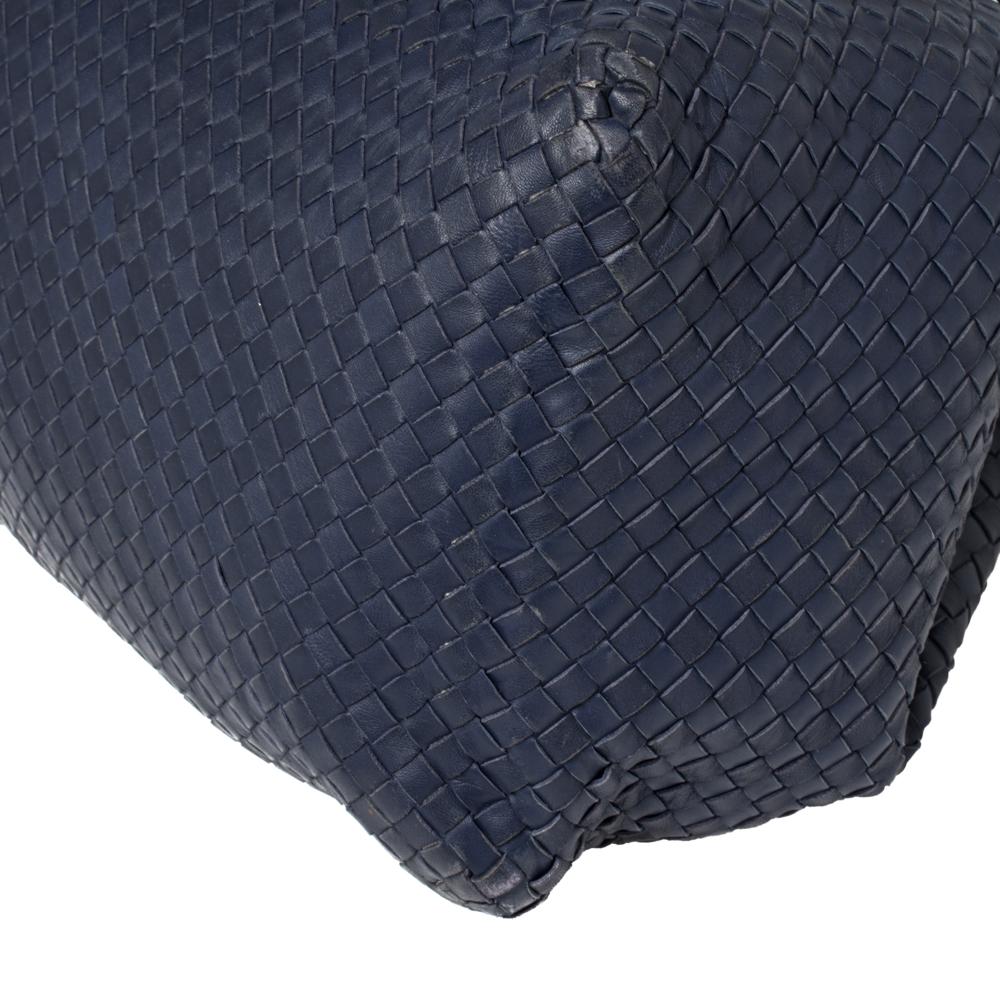 Bottega Veneta Midnight Blue Intrecciato Leather Large Cesta Tote 1