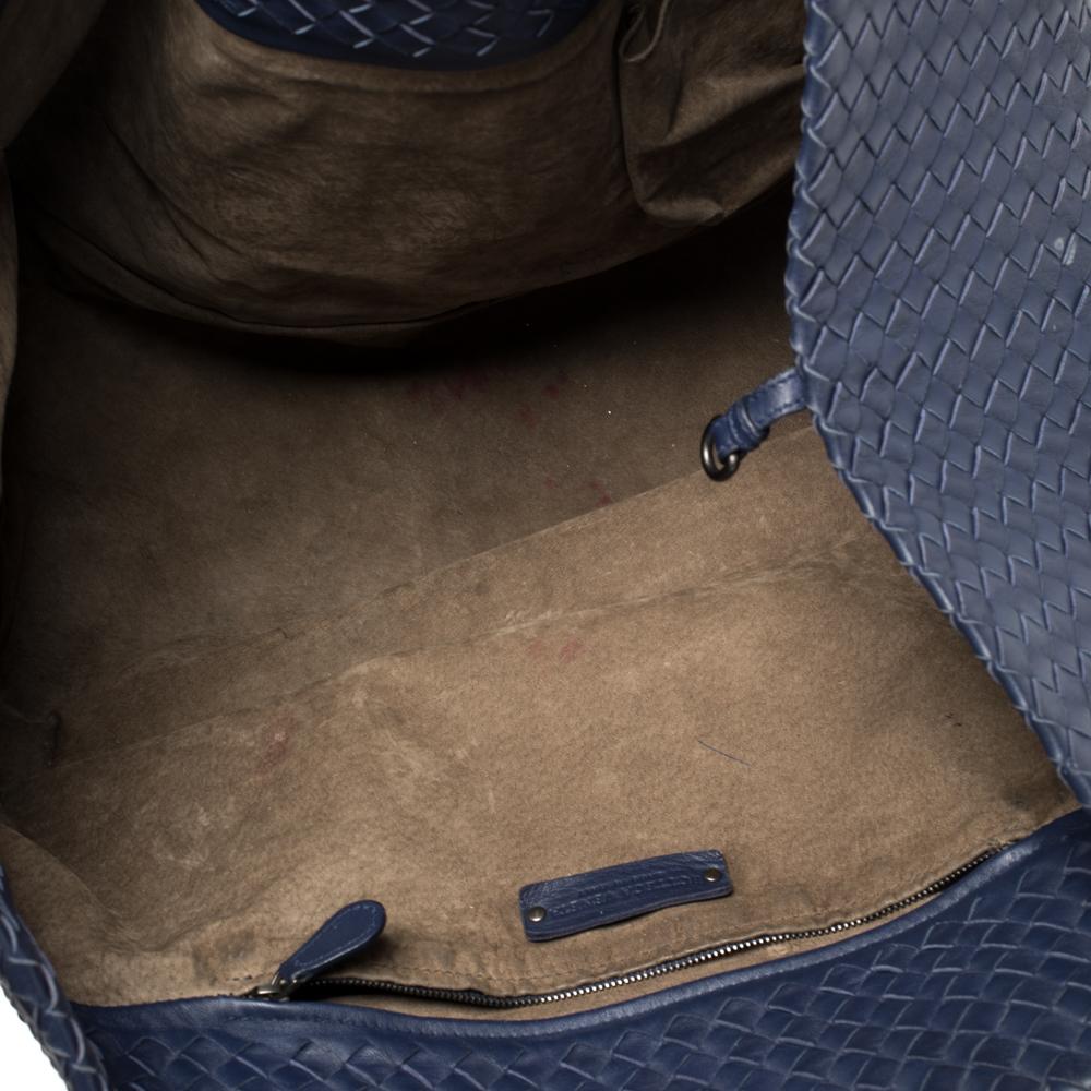 Bottega Veneta Midnight Blue Intrecciato Leather Large Cesta Tote 3