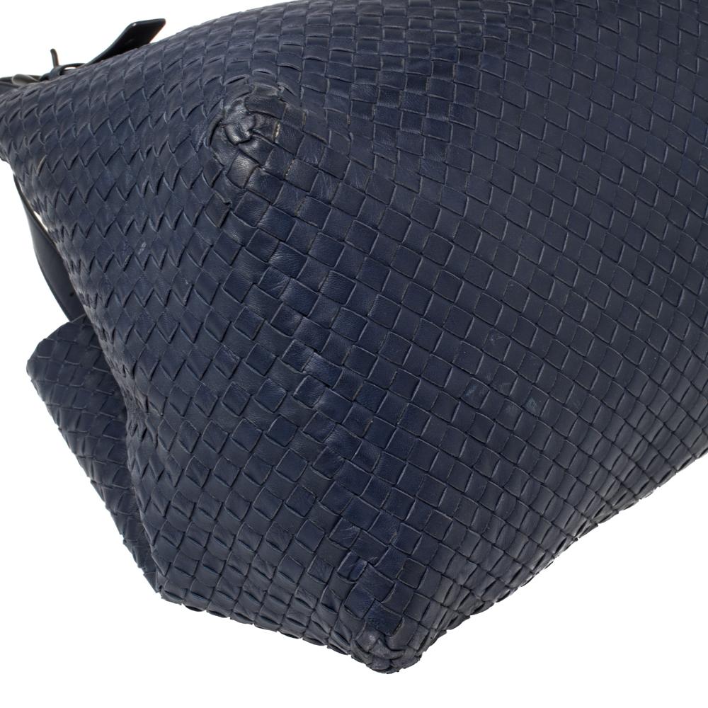 Bottega Veneta Midnight Blue Intrecciato Leather Large Cesta Tote 4