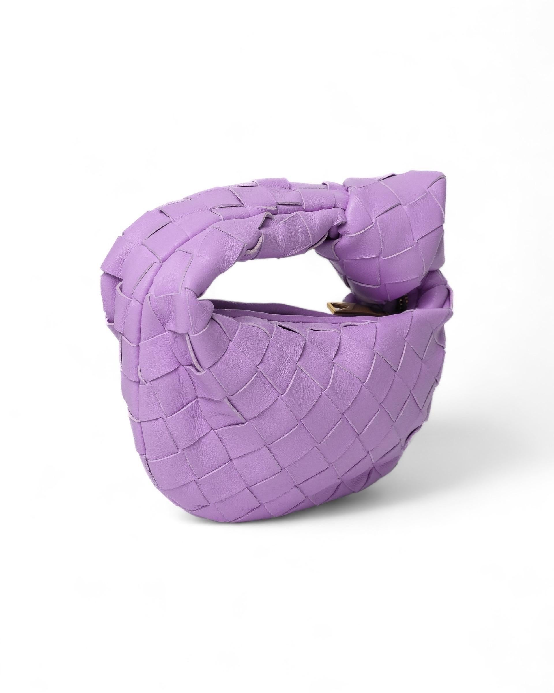 Bottega Veneta Mini Candy Jodie Lilla Borsa A Mano In condizioni ottime a Torre Del Greco, IT