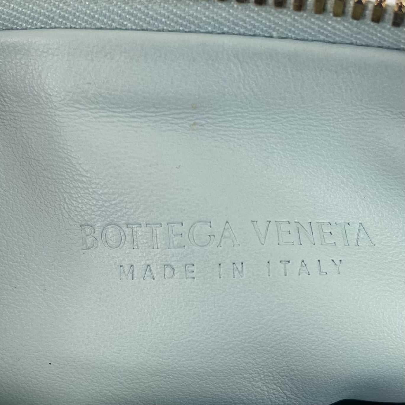 Bottega Veneta - Mini Jodie Knotted Leather Washed Teal Blue - Brand New For Sale 1