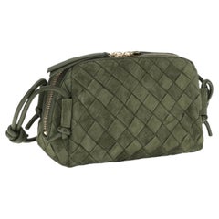 Bottega Veneta Mini Loop Shoulder Bag — Green