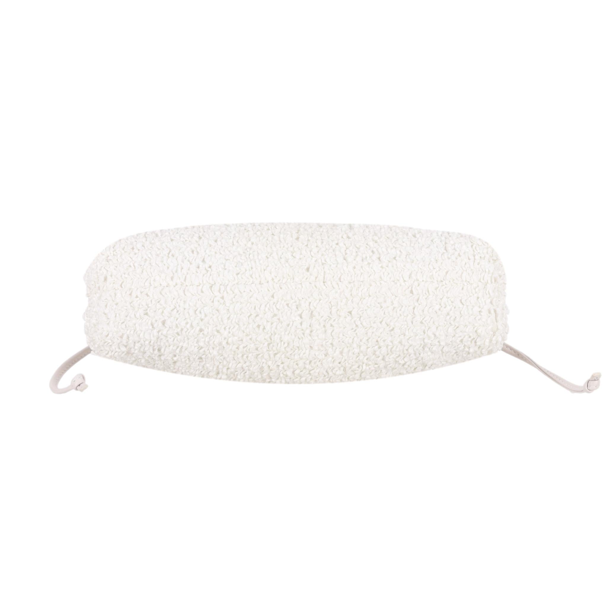 Women's Bottega Veneta Mini Raffia Pouch Clutch Bag For Sale