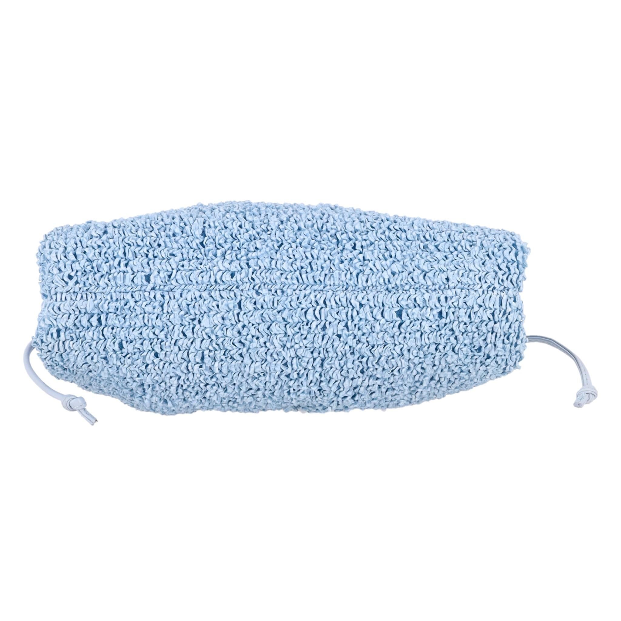 Bottega Veneta Mini Raffia Pouch Clutch Bag 1