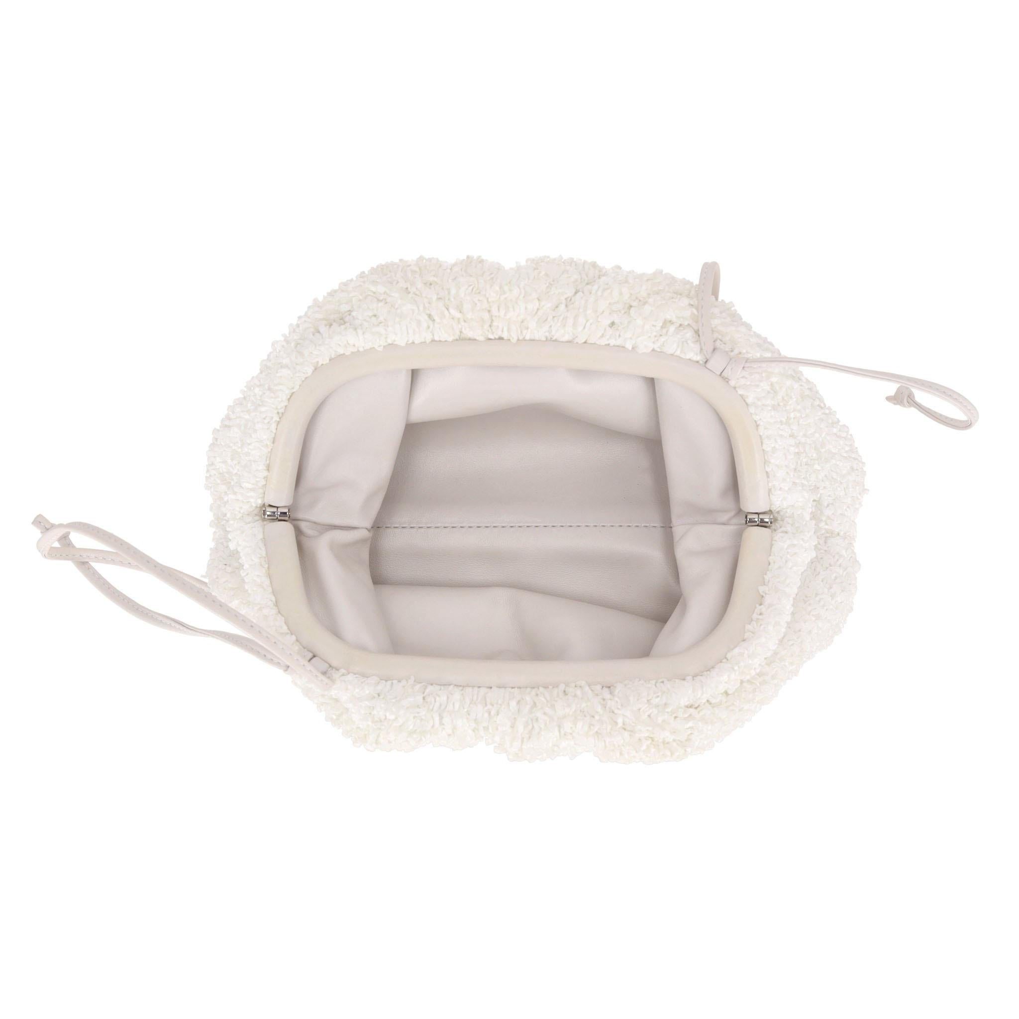 Bottega Veneta Mini Raffia Pouch Clutch Bag For Sale 1