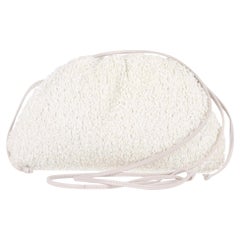Bottega Veneta Mini Raffia Pouch Clutch Bag