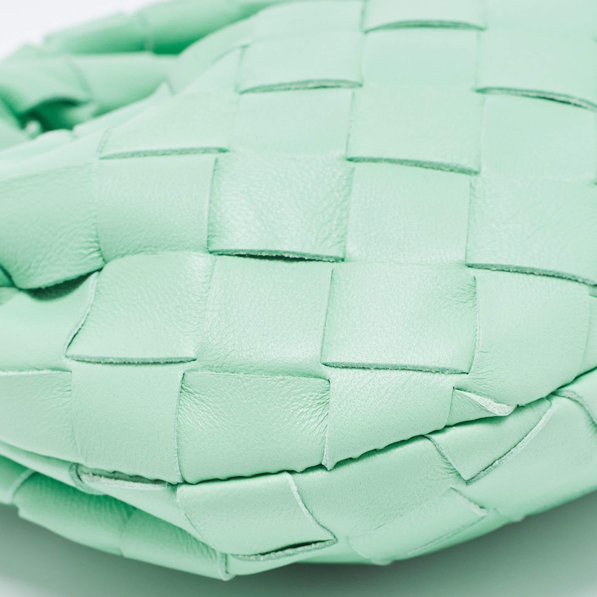 Bottega Veneta Mint Green Intrecciato Leather Candy Jodie Bag 7