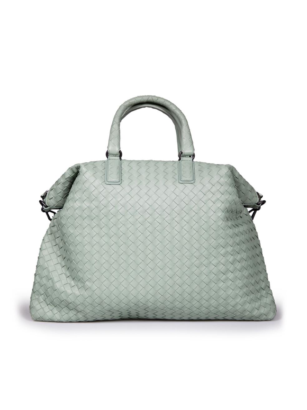 Bottega Veneta Mint Nappa Intrecciato Convertible Tote 1
