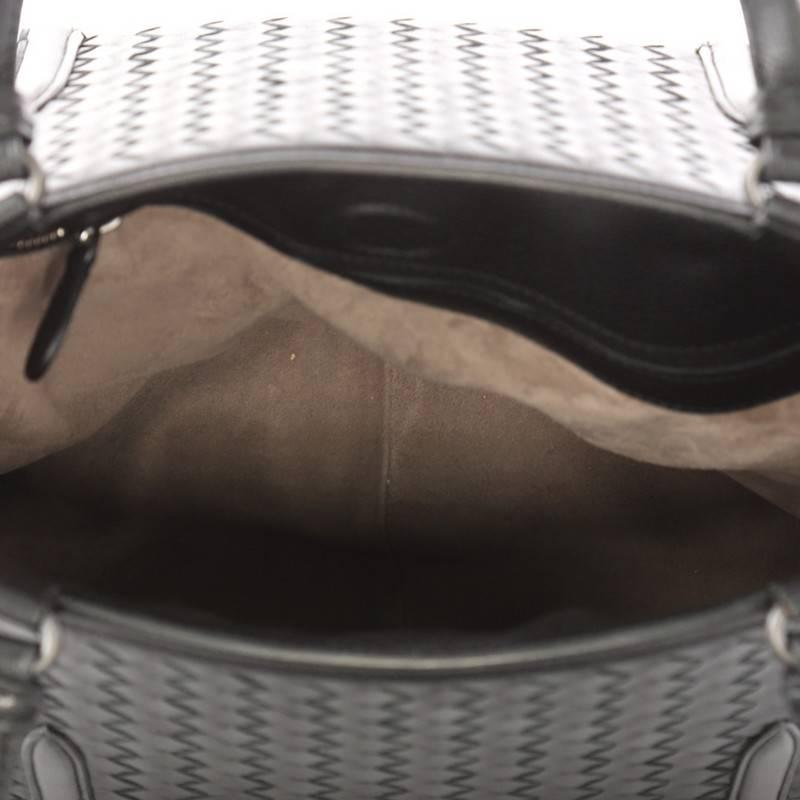 Bottega Veneta Monaco Convertible Satchel Leather with Intrecciato Detail Medium 1