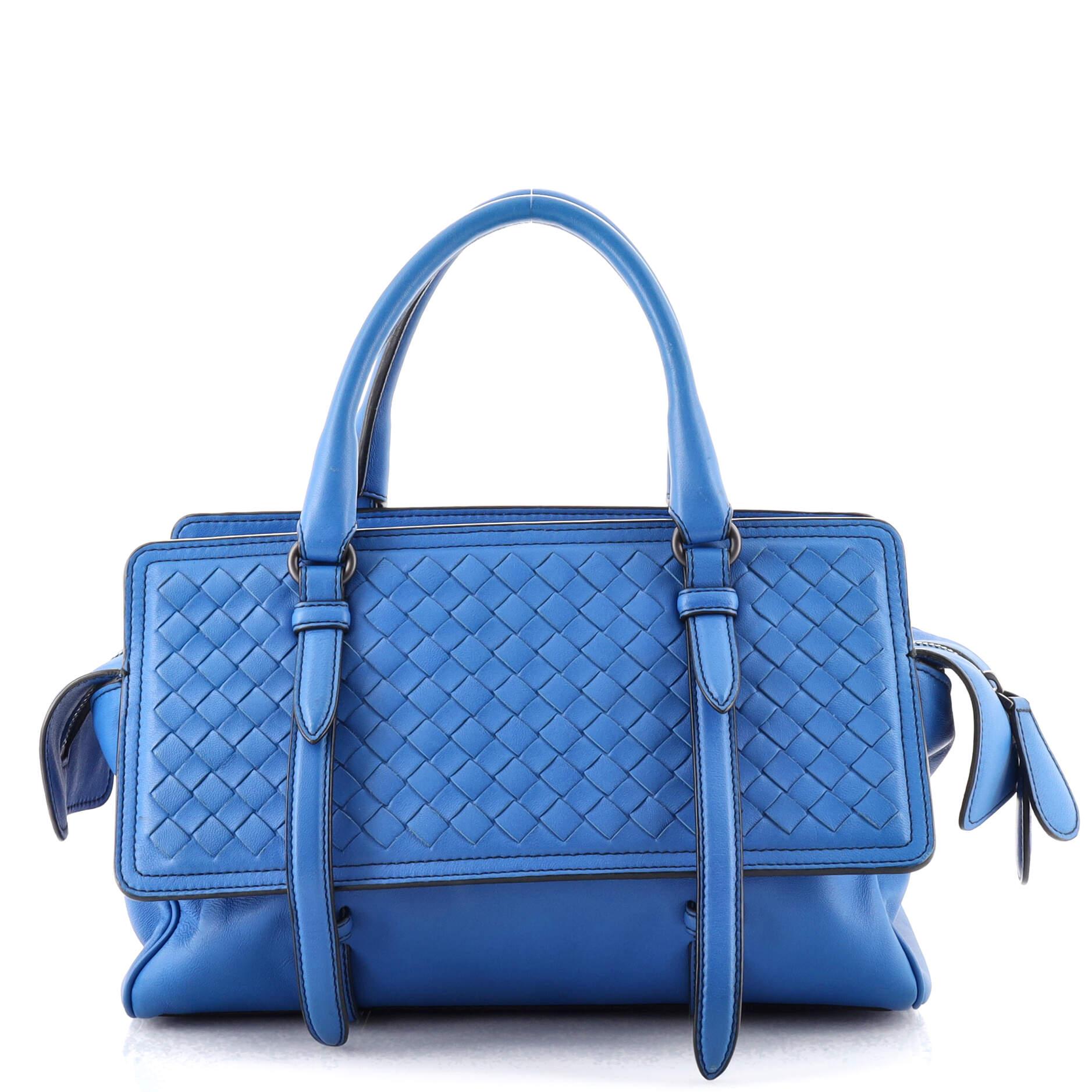 Women's or Men's Bottega Veneta Monaco Handbag Nappa Leather With Intrecciato Detail Medium