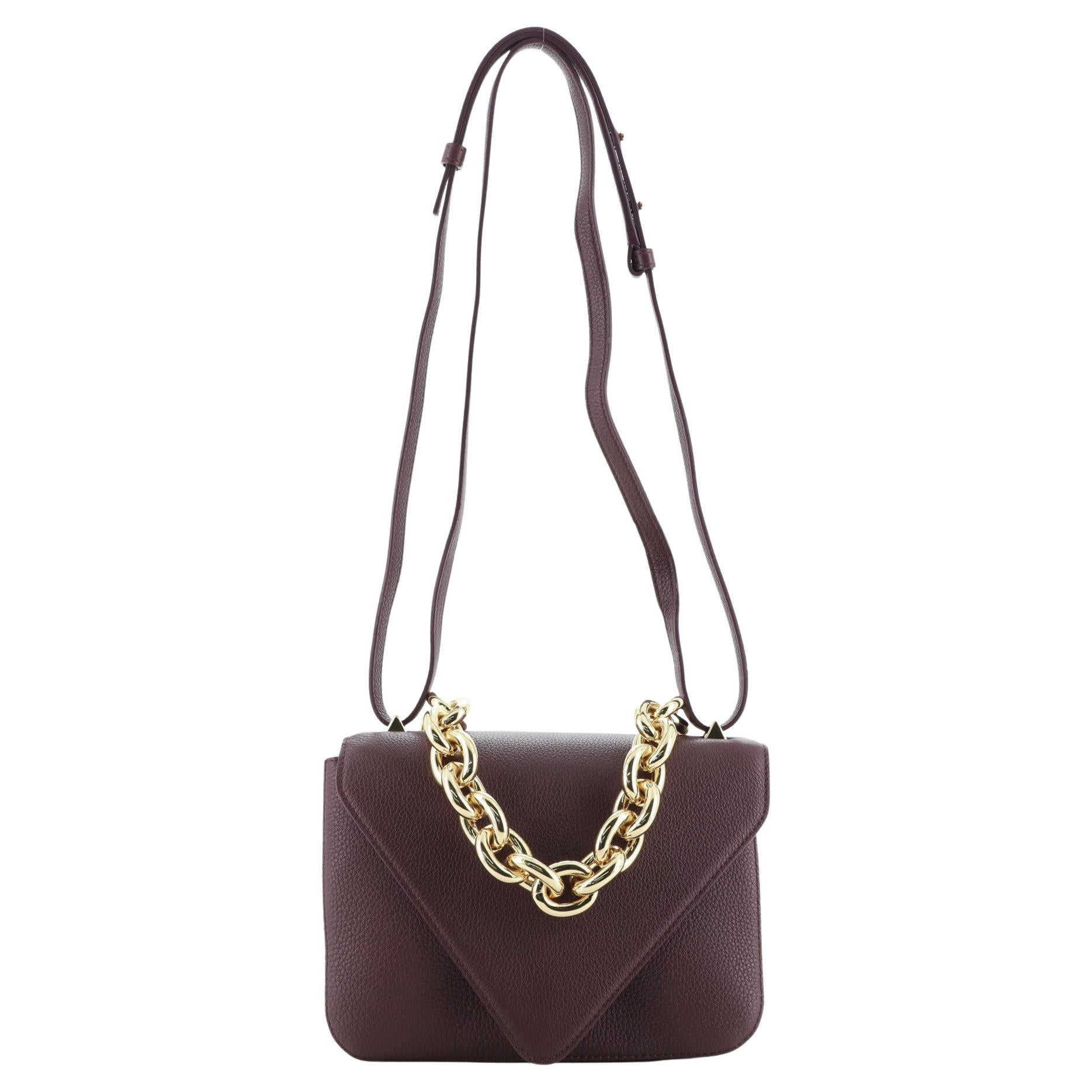 Bottega Cassette Chain Crossbody Bag Padded Maxi Intrecciato