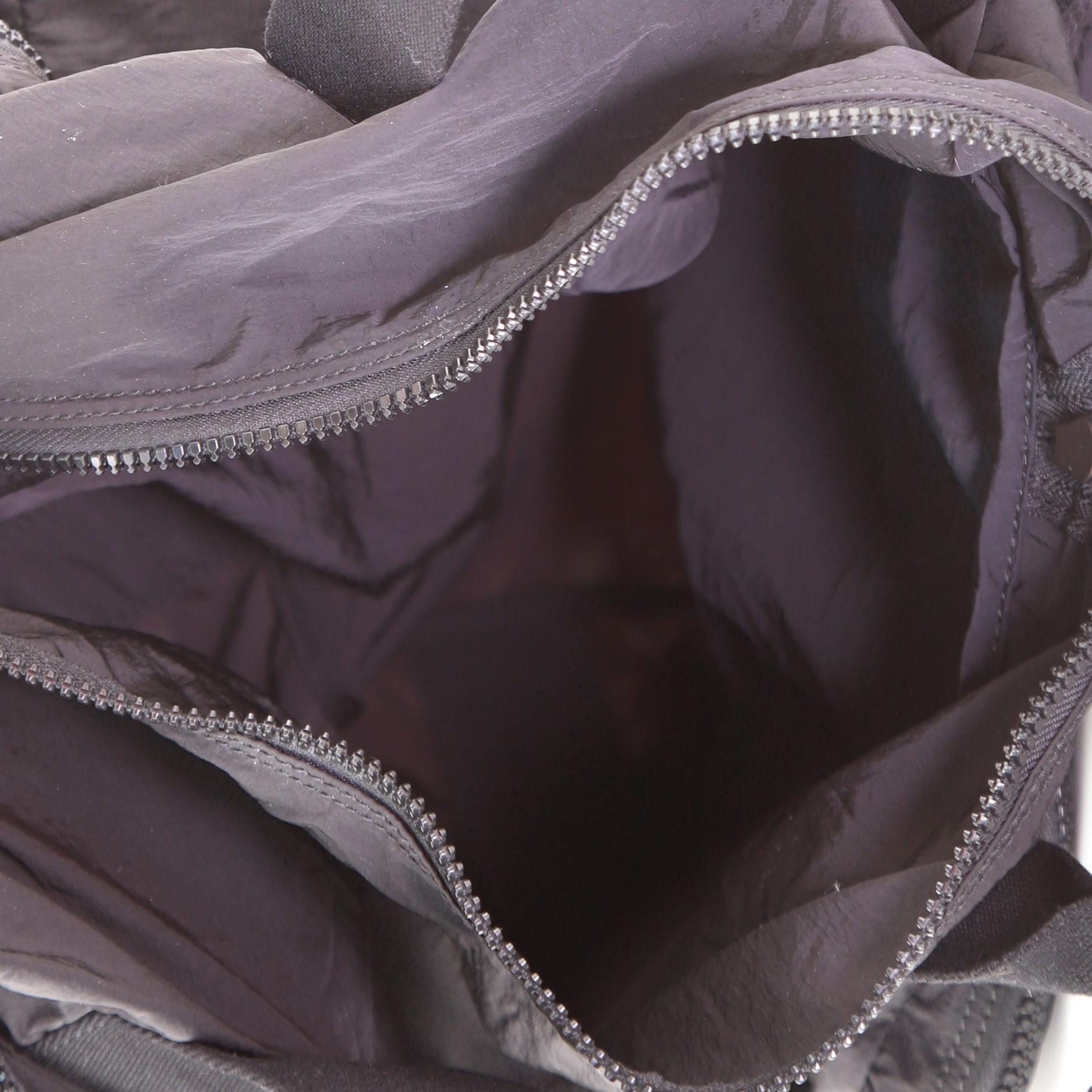 Bottega Veneta Multi Pocket Duffle Nylon with Intrecciato Nappa Large 2