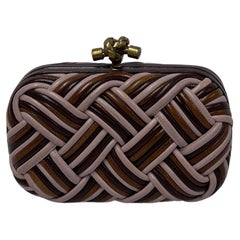 Bottega Veneta Multicolor Calabria Knot Clutch Bag