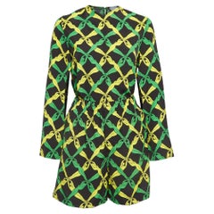 Bottega Veneta Conjunto de top y pantalón corto de crepé con estampado Fantasía multicolor S