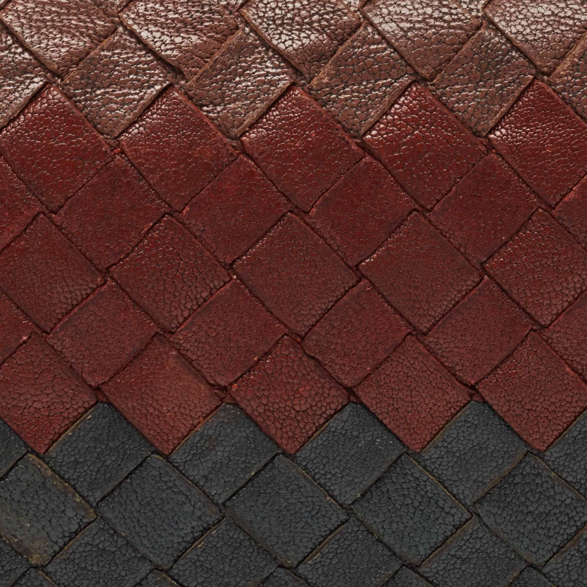 Bottega Veneta Multicolor Intrecciato Leather Bifold Long Wallet 3