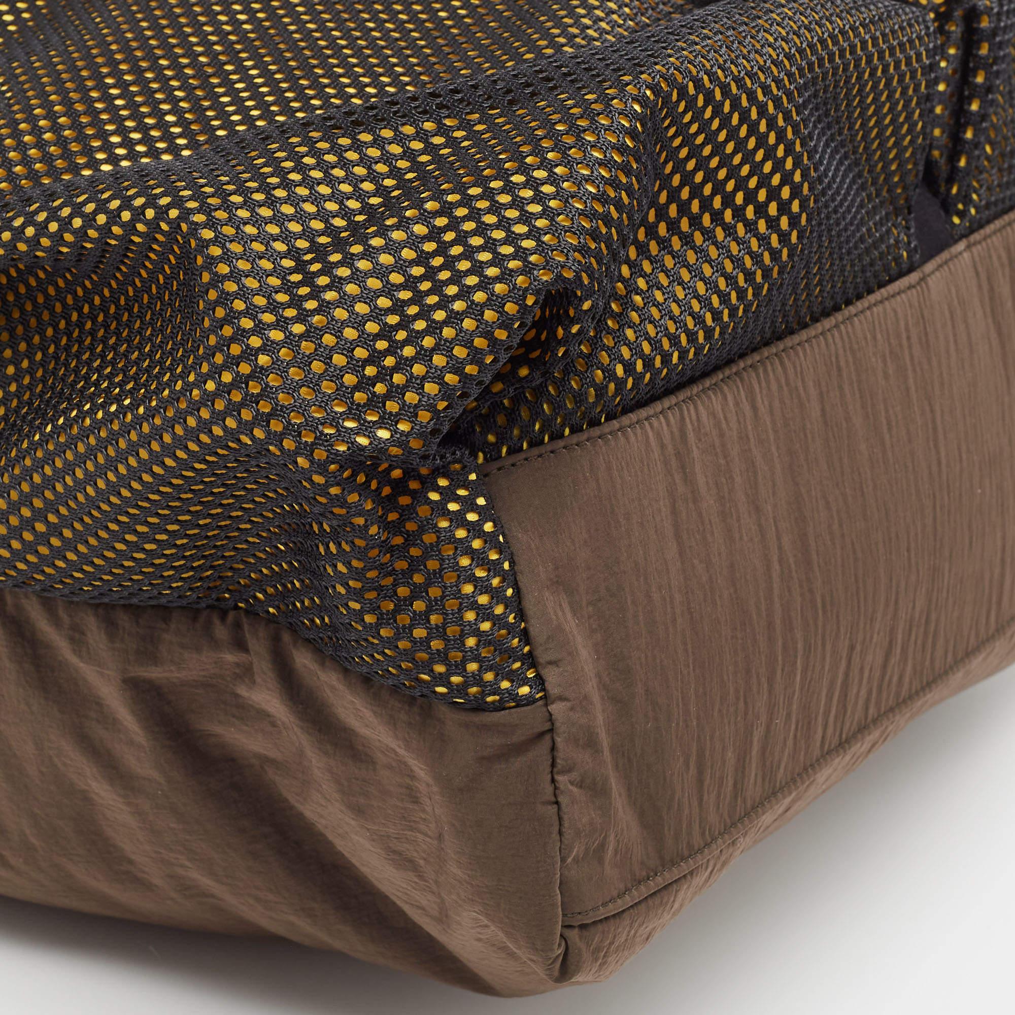 Bottega Veneta Multicolor Nylon Paper Touch Fold Over Tote 6