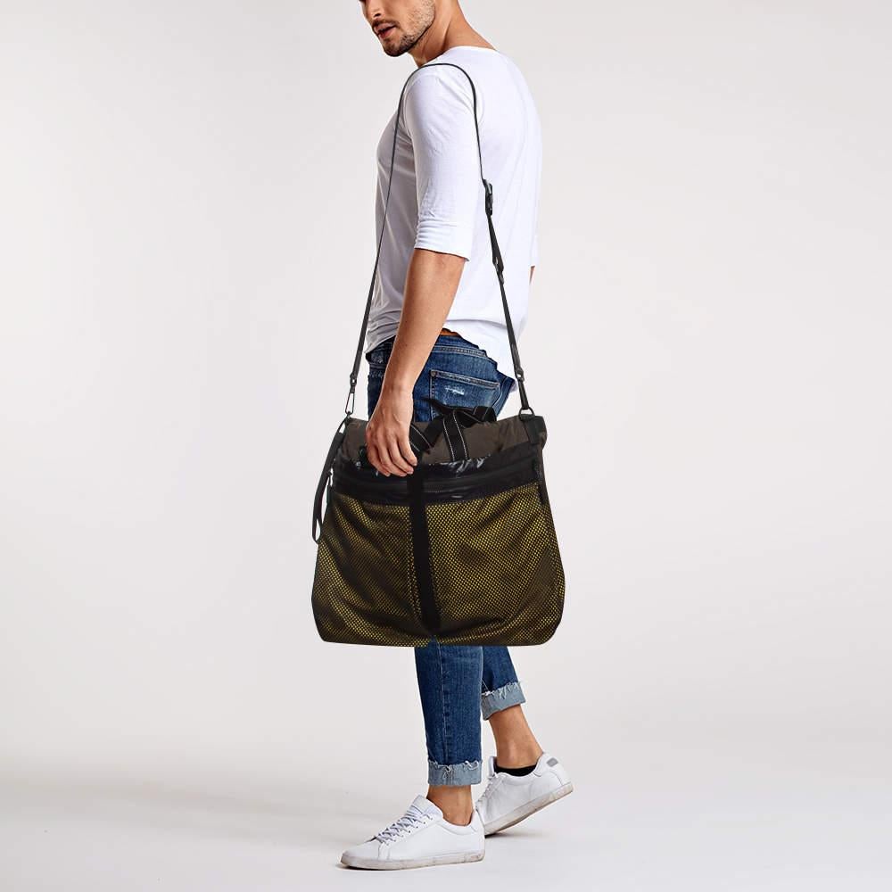 Bottega Veneta Multicolor Nylon Paper Touch Fold Over Tote 4
