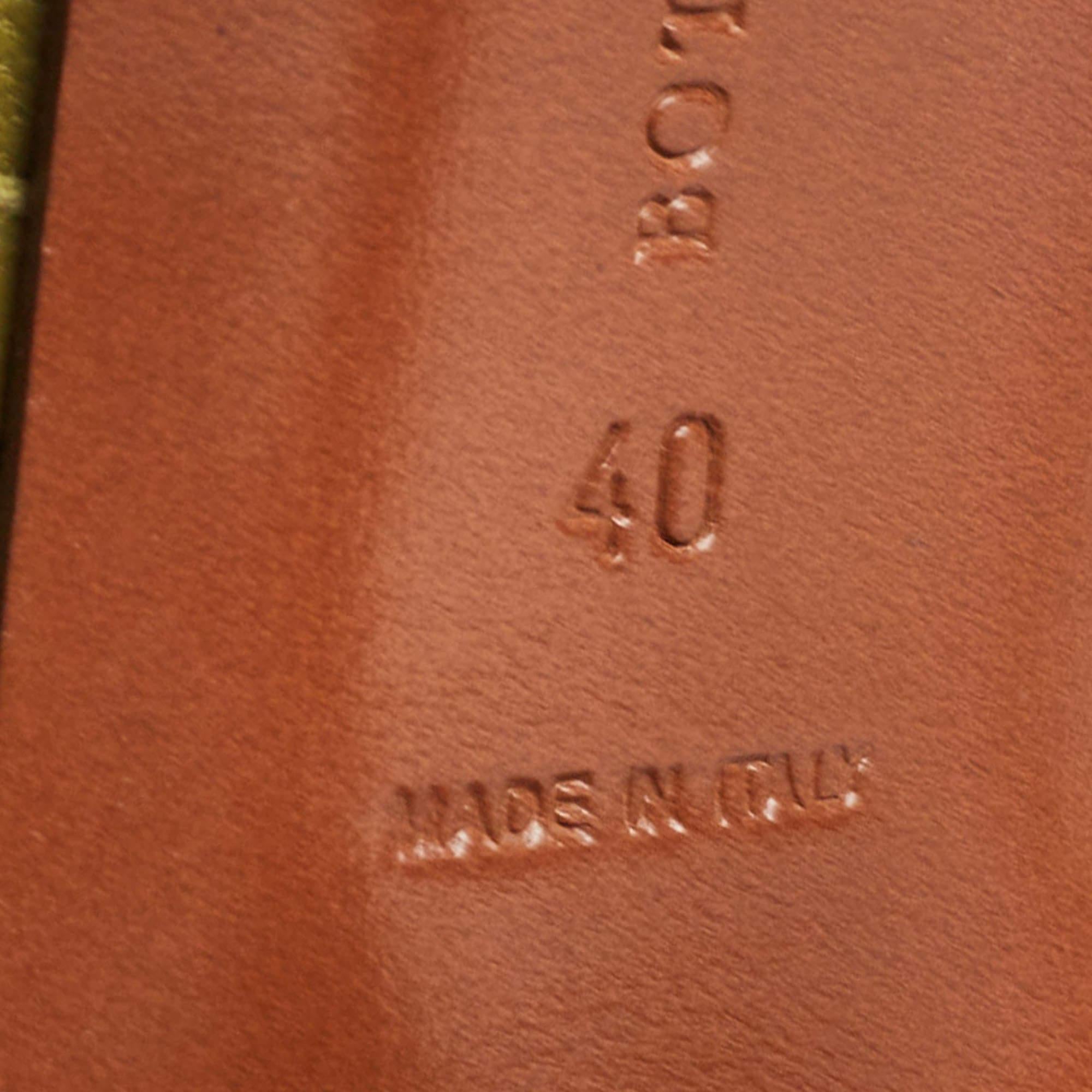Bottega Veneta Multicolor Woven Leather Peep Toe Pumps Size 40 For Sale 3