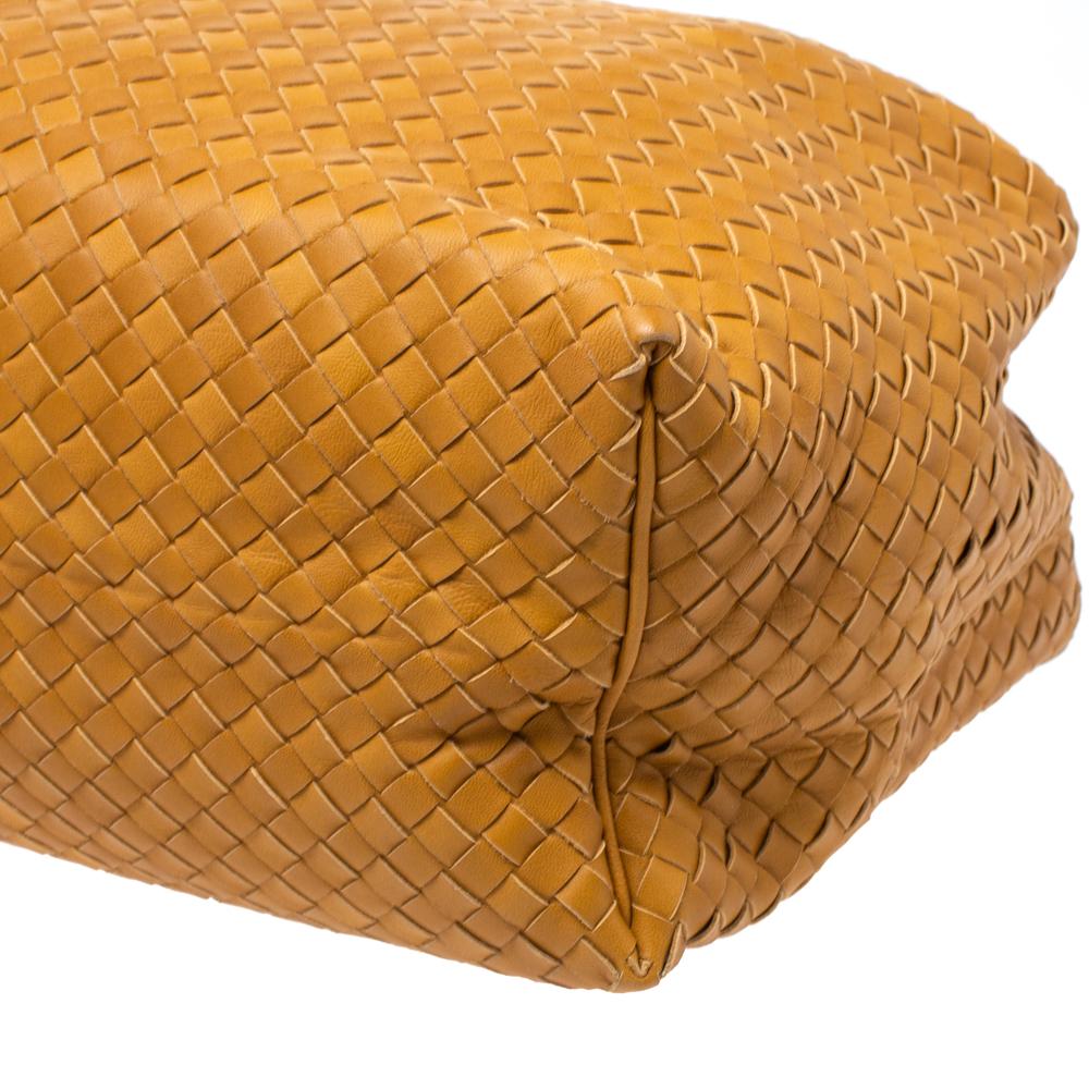 Bottega Veneta Senfgelbe Intrecciato Leder Sloane Hobo 3