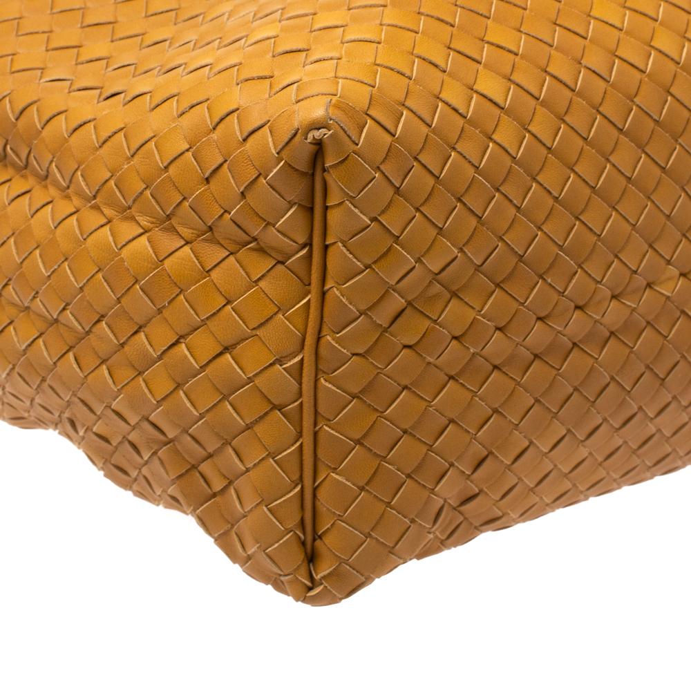 Bottega Veneta Senfgelbe Intrecciato Leder Sloane Hobo 4