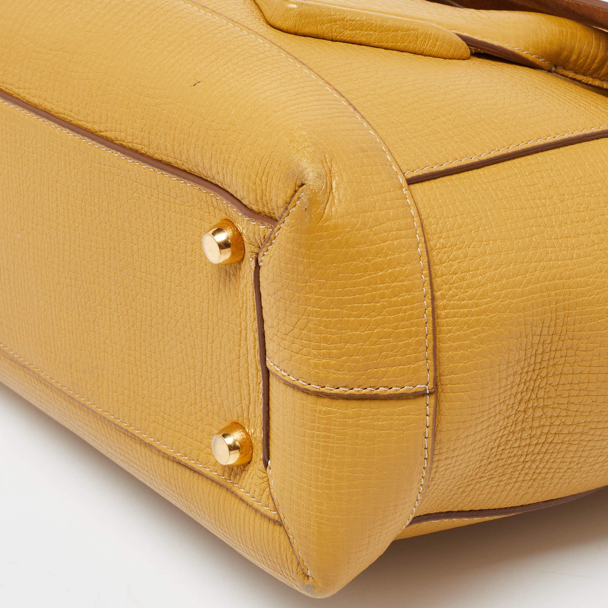 Bottega Veneta Mustard Leather Arco Tote 1