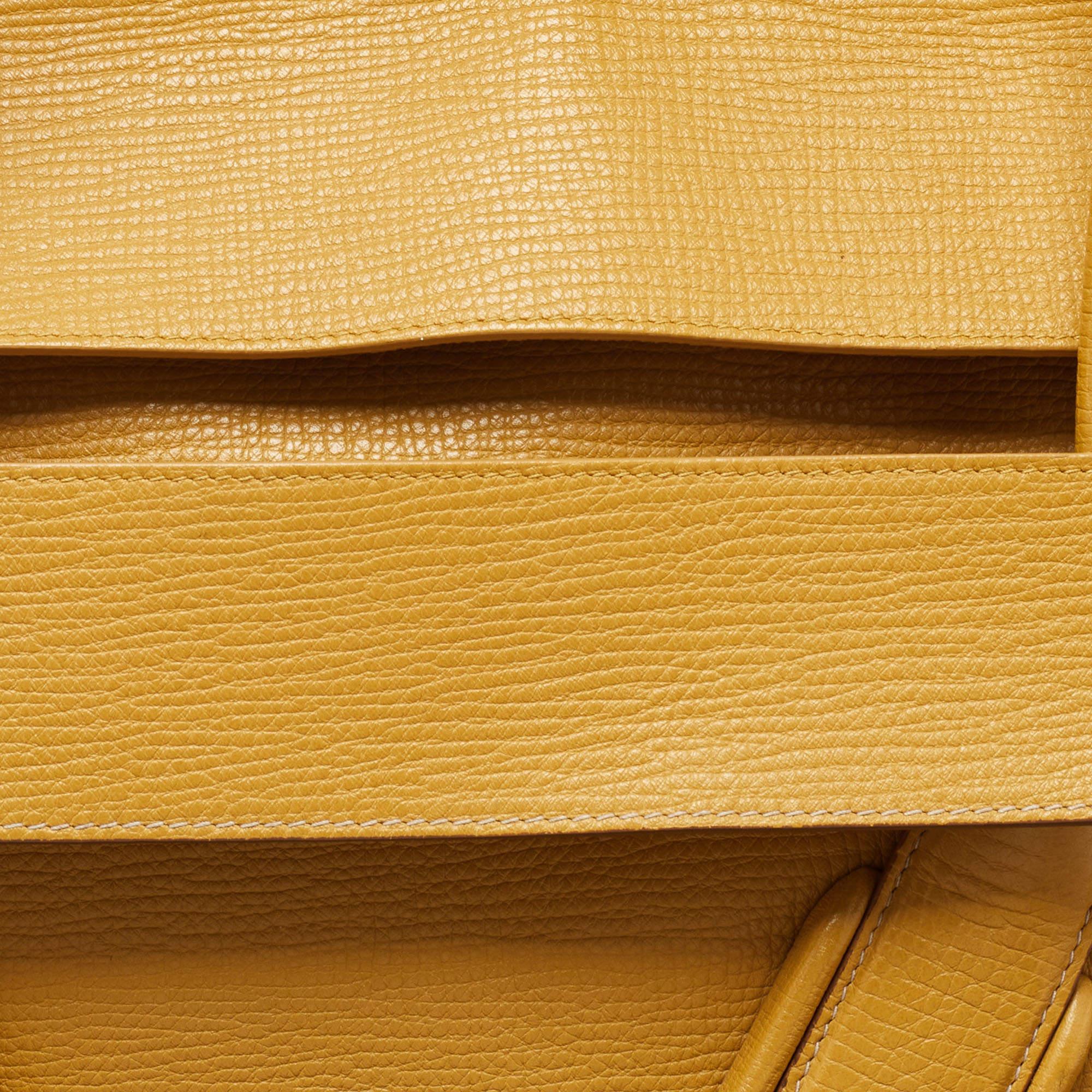 Bottega Veneta Mustard Leather Arco Tote 3