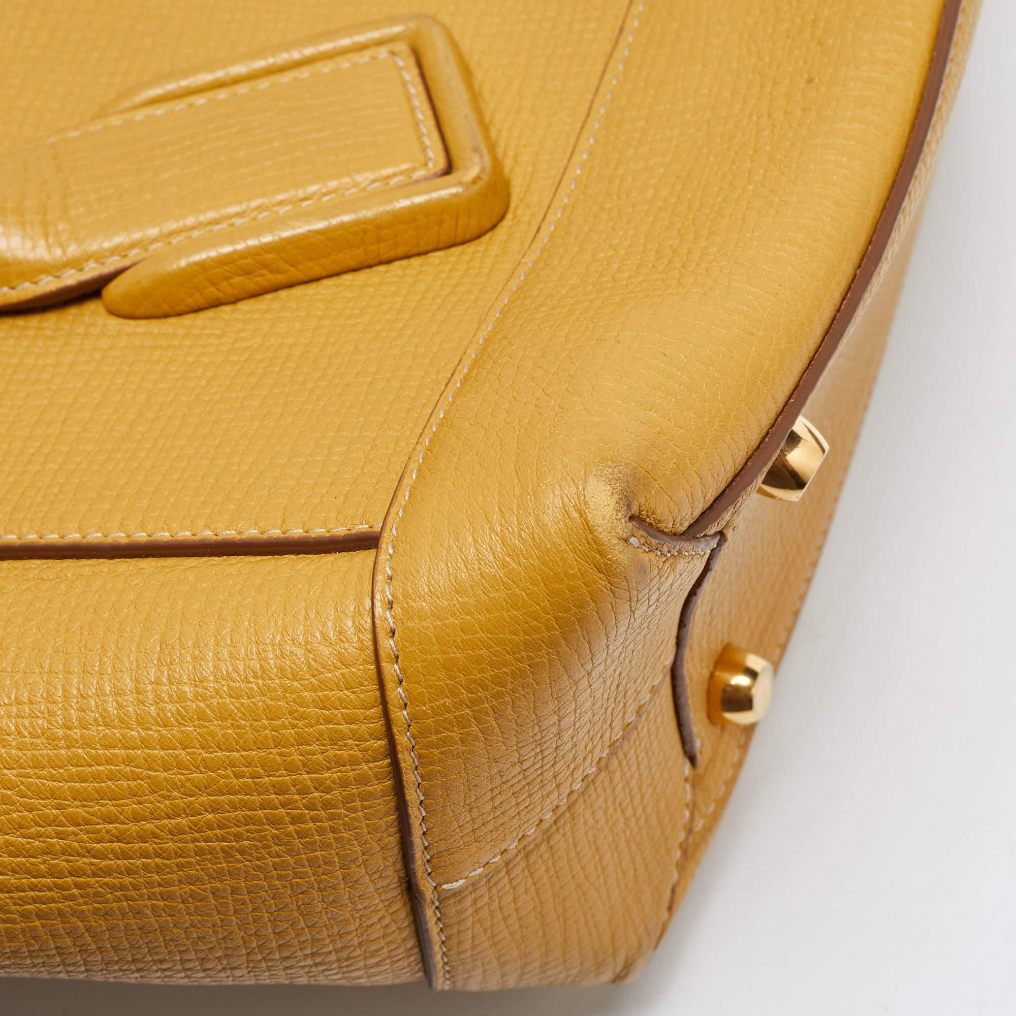 Bottega Veneta Mustard Leather Arco Tote 4