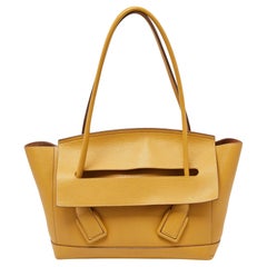 Bottega Veneta Mustard Leather Arco Tote