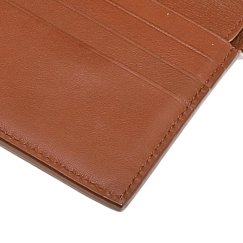 Bottega Veneta Mustard Leather Decorative Clasp Wallet 2