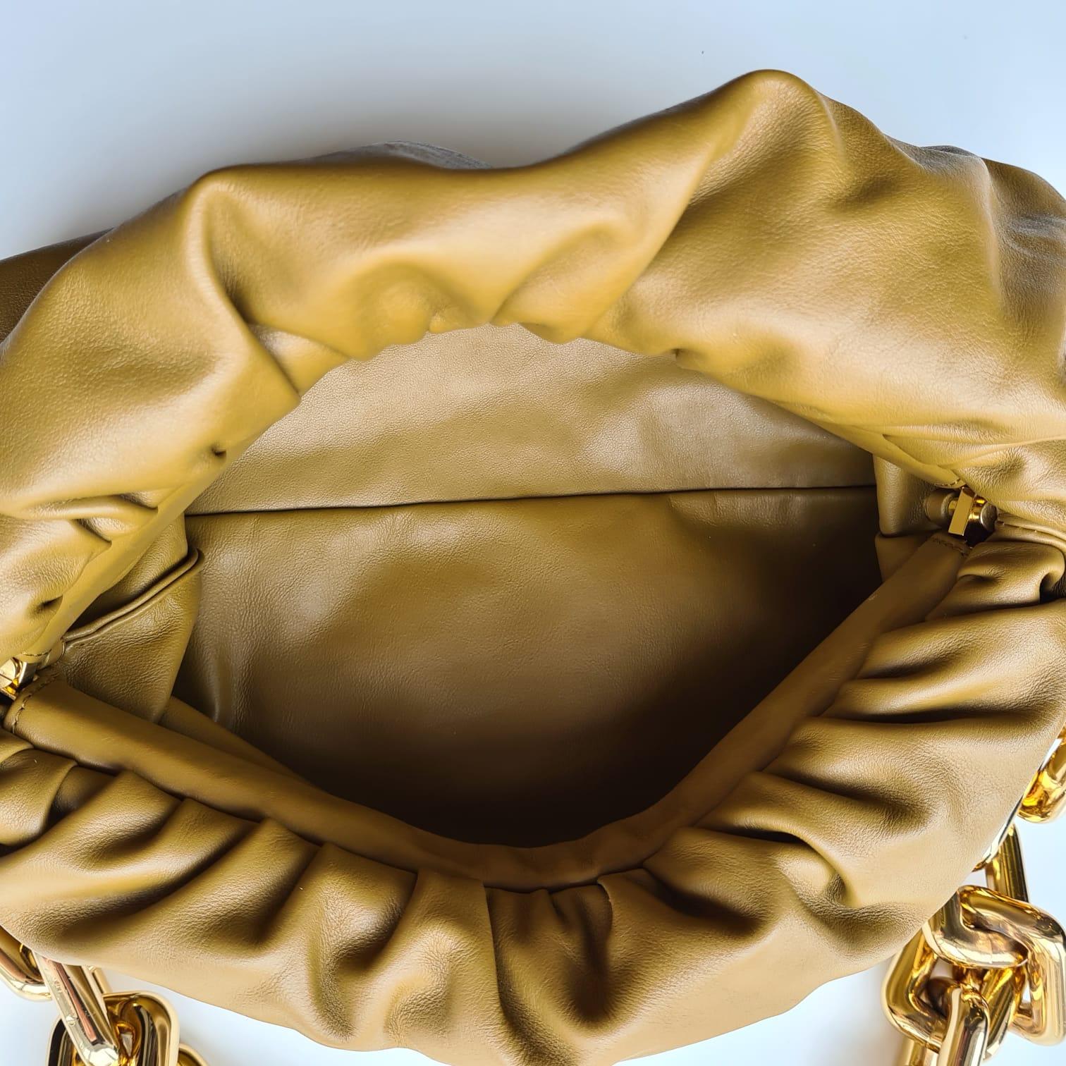 BOTTEGA VENETA Napa Chain Pouch Bag For Sale 8